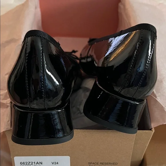 ANTHROPOLOGIE Bibi Lou Heeled Ballet Bow Pumps in Black Sz 41 - NIB!! - Picture 7 of 9